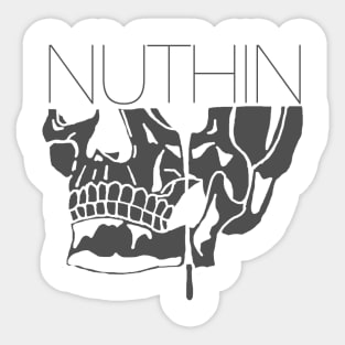 Nuthin NO.3 (gray) Sticker